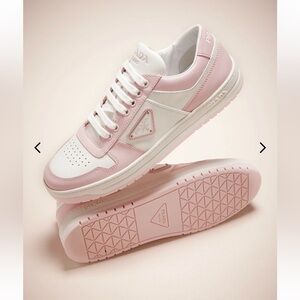 Prada Downtown Leather Sneakers